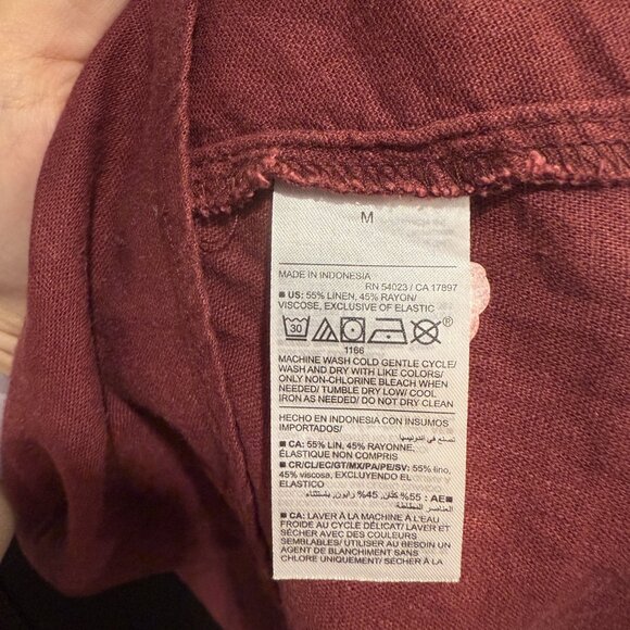 OLD NAVY - Fit & Flare Cami Mini Dress (sz M, burgundy) - Picture 4 of 10